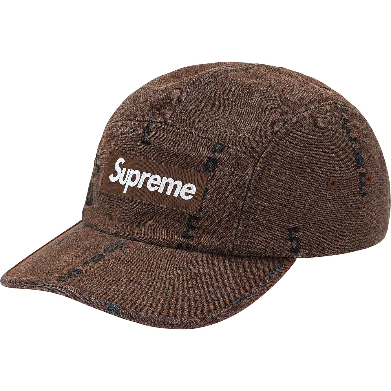 Logo Stripe Jacquard Denim Camp Cap view 5